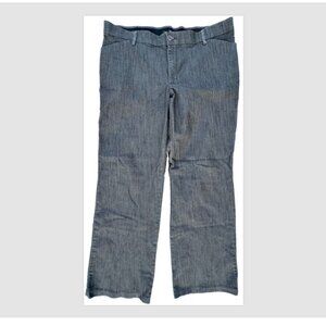 Lee Regular Fit Grey Trouser Mid Rise Flex Motion Size 18 Medium